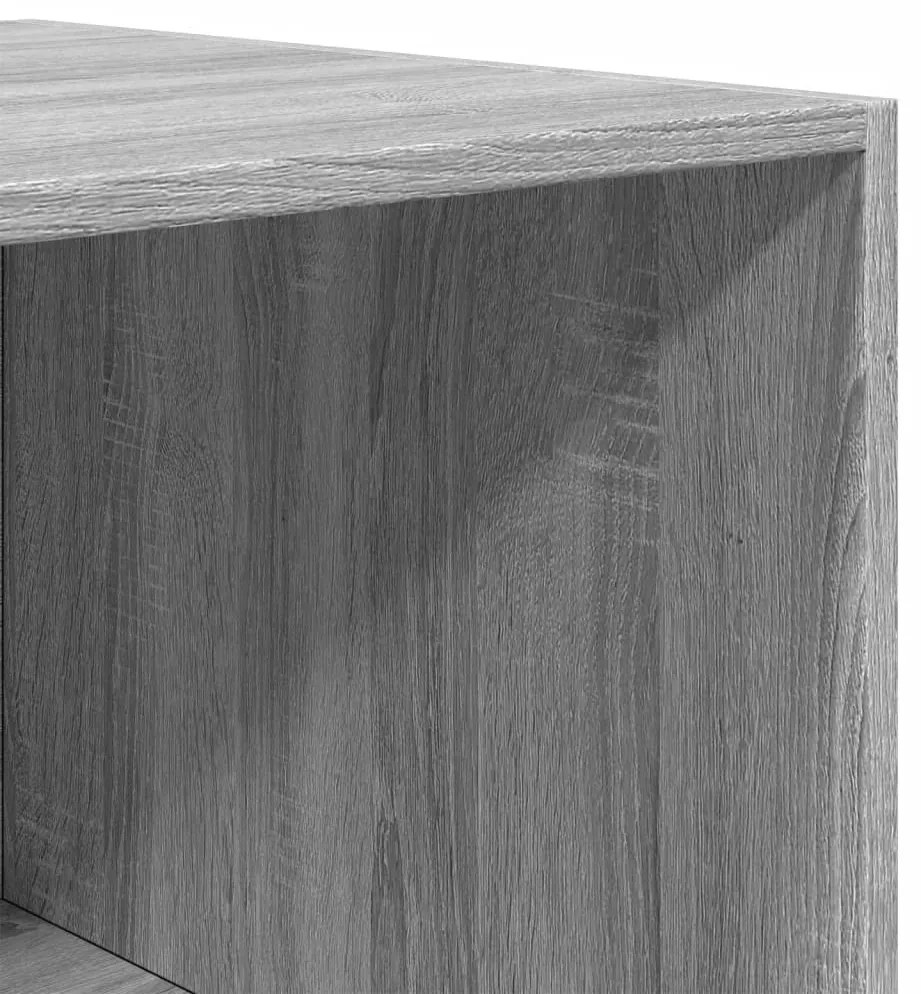 vidaXL Ντουλάπα Γκρι Sonoma 100 x 50 x 200 εκ. από Επεξεργασμένο Ξύλο