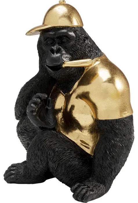 Διακοσμητικό Επιτραπέζιο Glam Gorilla 19x19x26εκ. - Μαύρο