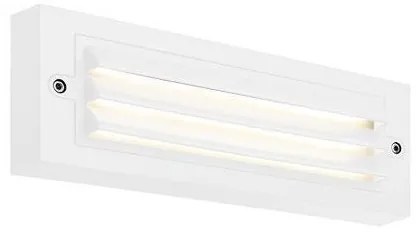 Απλίκα Φωτιστικό Τοίχου LED 6W 3CCT IP65 Περσίδες Senario Pro Eurolamp-145-52108-Λευκό 145-52108
