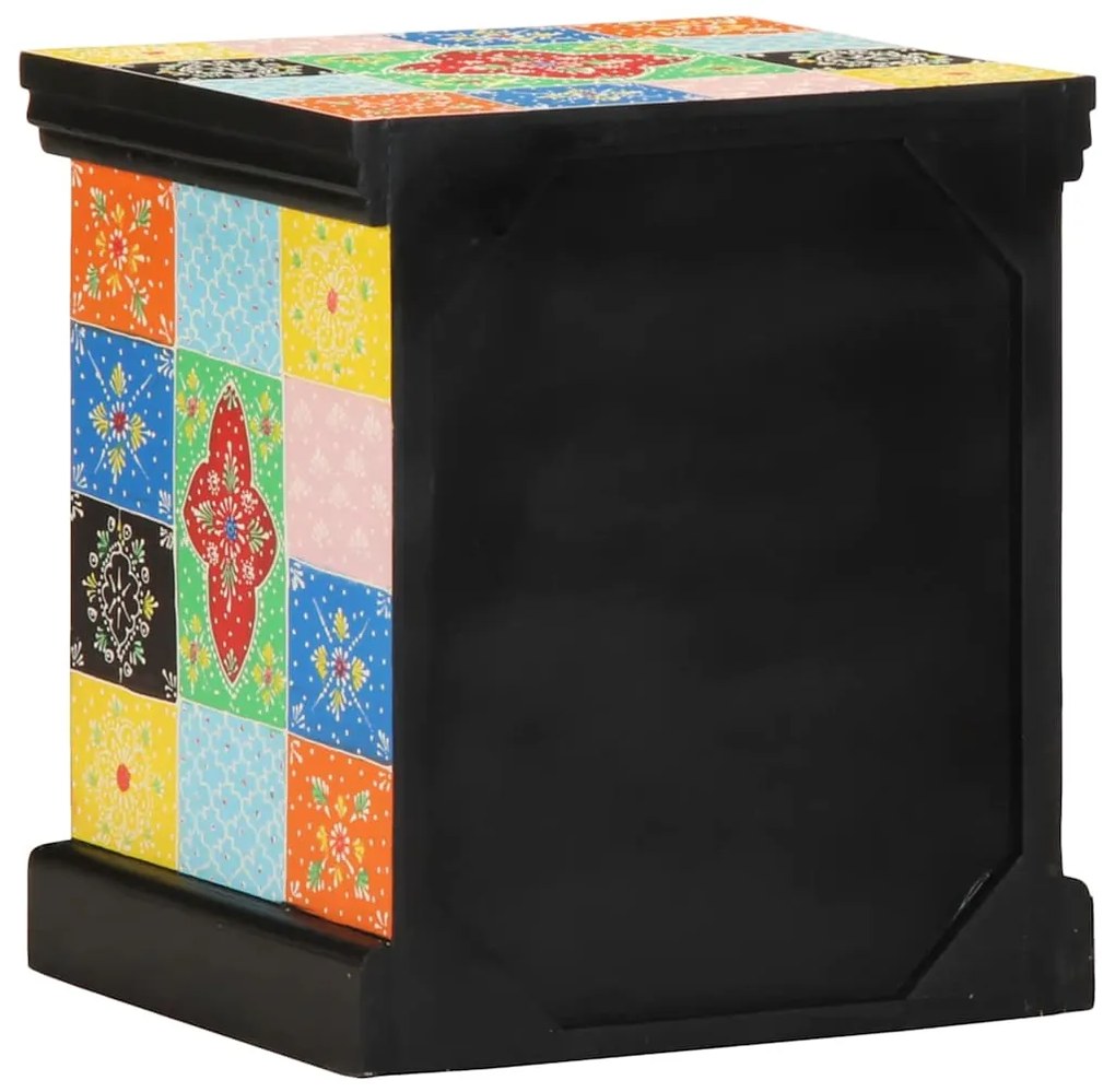 Κομοδίνο 2 τεμάχια Πολύχρωμο 40x35x45 cm Στερεό ξύλο Mango 4017563