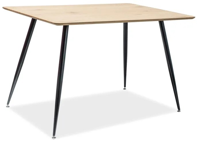 ΤΡΑΠΕΖΙ REMUS DAB / ΜΑΥΡΟ ΠΛΑΙΣΙΟ 120X80 DIOMMI REMUSD120 DIOMMI-80-2244