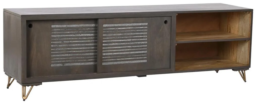 Τηλεόραση DKD Home Decor Μέταλλο Καφέ Ξύλο από Μάνγκο 160 x 40 x 50 cm