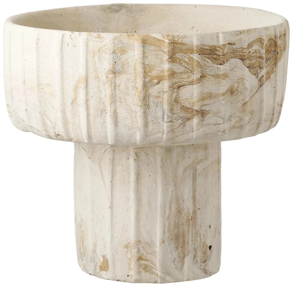 Βάζο Vase - Τσιμέντο Μπεζ Καφέ ø20,5 x H18,5 cm HOUSE NORDIC