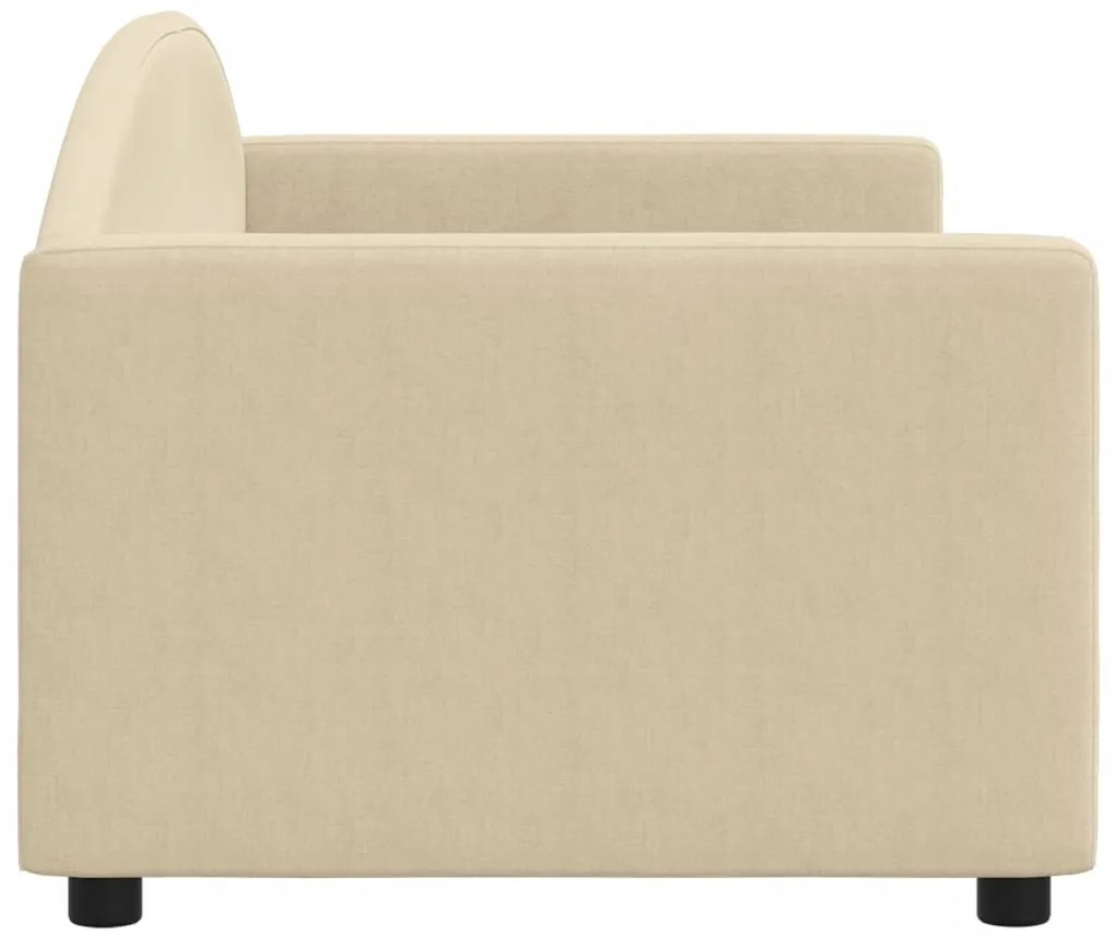 vidaXL Καναπές Κρεβάτι Κρεμ 80 x 200 εκ. Υφασμάτινος