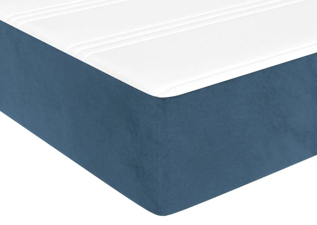 ΚΡΕΒΑΤΙ BOXSPRING ΜΕ ΣΤΡΩΜΑ ΣΚΟΥΡΟ ΜΠΛΕ 90X190 ΕΚ. ΒΕΛΟΥΔΙΝΟ 3144655