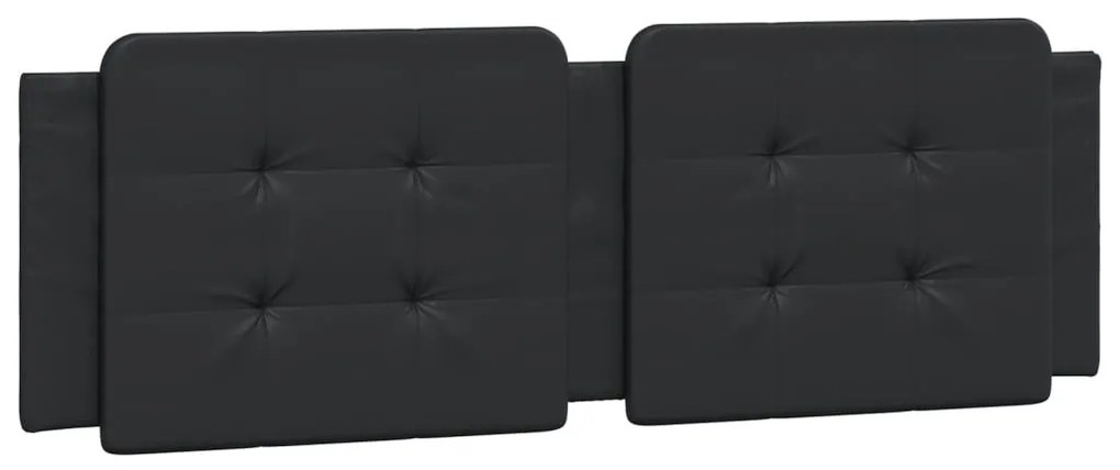 vidaXL Μαξιλάρι για Κεφαλάρι Zadar Μαύρο 160 εκ. από Συνθετικό Δέρμα