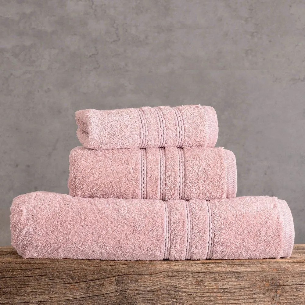 Πετσέτα Aria Powder Ρυθμός Προσώπου 50x90cm 100% Cotton Foam