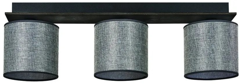 Σποτ Φωτιστικό Οροφής Τριπλό Ε27 20x70 Arkolight-3420-4/3-Γκρι 3420-4/3