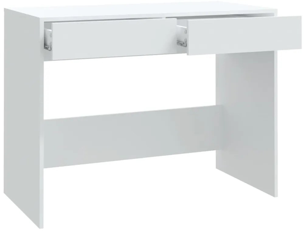 vidaXL Γραφείο Λευκό 101x50x76,5 εκ. από Επεξεργασμένο Ξύλο