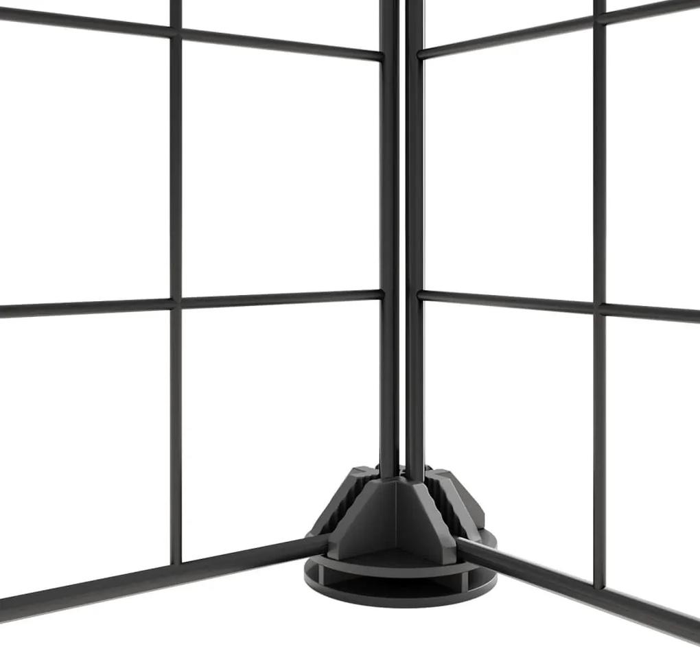 Κλουβί Κατοικίδιων με 44 Πάνελ + Πόρτα Μαύρο 35 x 35εκ Ατσάλινο - Μαύρο