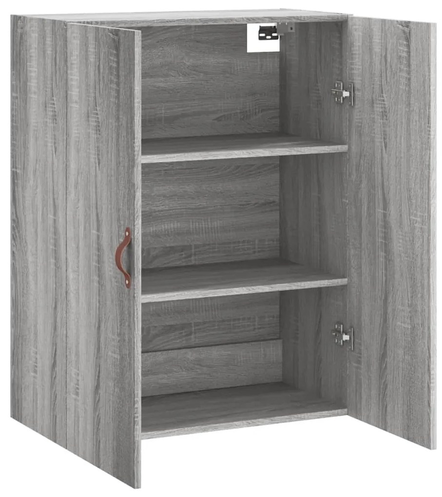 vidaXL Ντουλάπι Τοίχου Γκρι Sonoma 69,5 x 34 x 90 εκ.