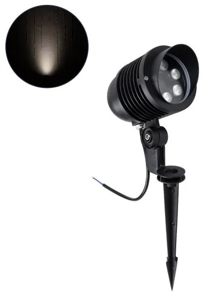 Σποτ Φωτιστικό για Φυτά-Δέντρα Καρφωτό LED 6W IP65 4000K-Ανθρακί TREELIGHT-LINA 90652 Globostar-90652-Ανθρακί 90652