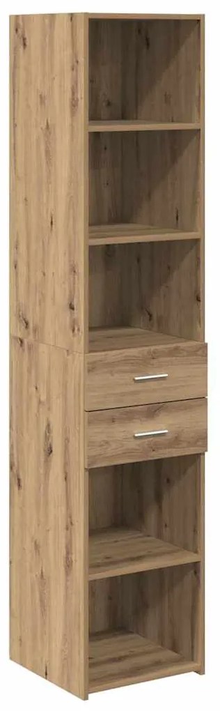 vidaXL Highboard Artisan Oak 40 x 42,5 x 185 εκ. Επεξεργασμένο ξύλο