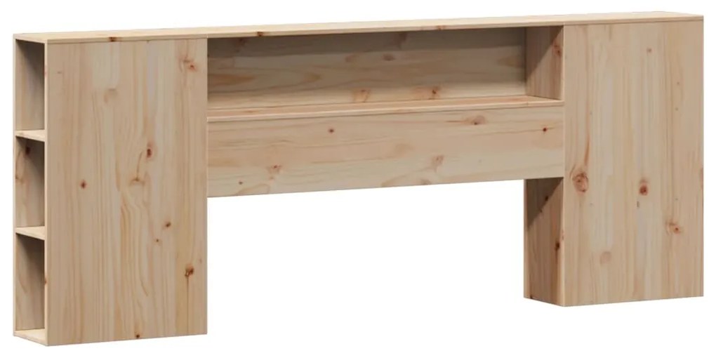 vidaXL Κρεβάτι Βιβλιοθήκη Χωρίς Στρώμα 180x200 εκ Μασίφ Ξύλο Πεύκου