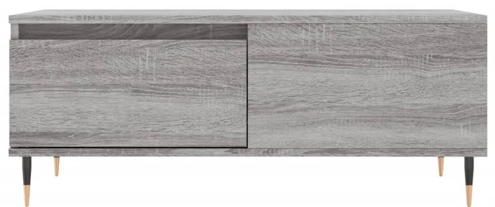 Τραπεζάκι Σαλονιού Γκρι Sonoma 90x50x36,5εκ. Επεξεργασμένο Ξύλο - Γκρι