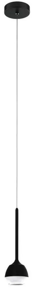 Φωτιστικό Οροφής 39711 Nucetto Led/1 Black-Clear Eglo Μέταλλο,Γυαλί