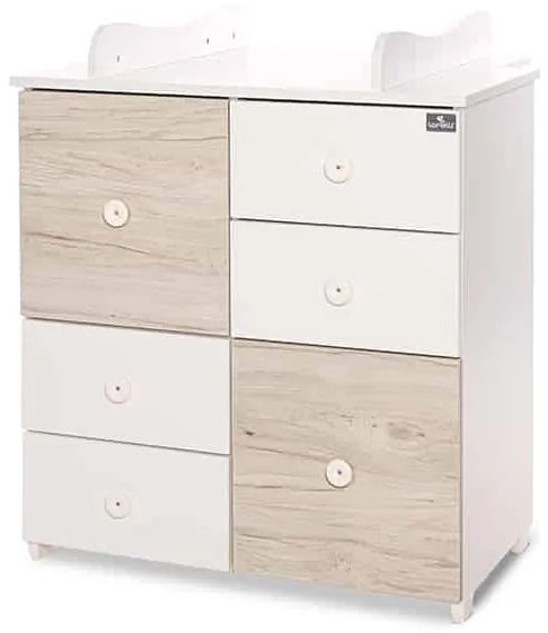 Συρταριέρα-Αλλαξιέρα White + Light Oak 10170110045A  Lorelli Bertoni