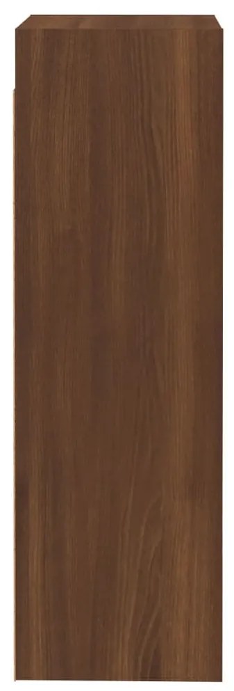 vidaXL Έπιπλα Τηλεόρασης 2 τεμ. Καφέ Δρυς 30,5x30x90 εκ. Επεξ. Ξύλο