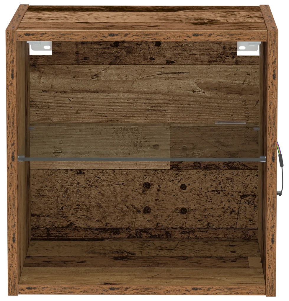 vidaXL Floating Shelf από παλιό ξύλο 40x28,5x40 εκ. Κατασκευασμένο από MDF