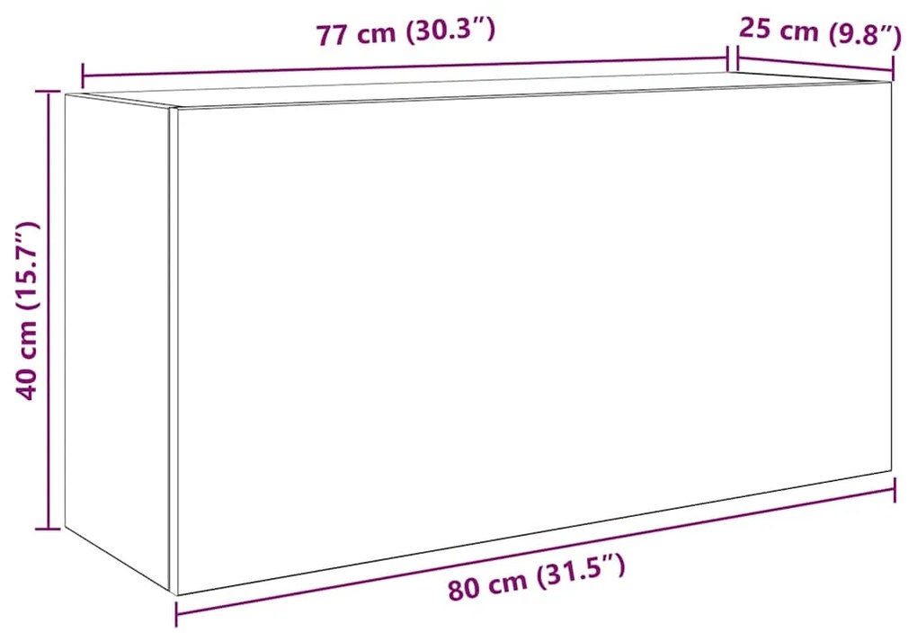 ΝΤΟΥΛΑΠΙ ΤΟΙΧΟΥ ΜΠΑΝΙΟΥ ΜΑΥΡΟ 80X25X40 CM ΚΑΤΑΣΚΕΥΑΣΜΕΝΟ ΞΥΛΟ 860086