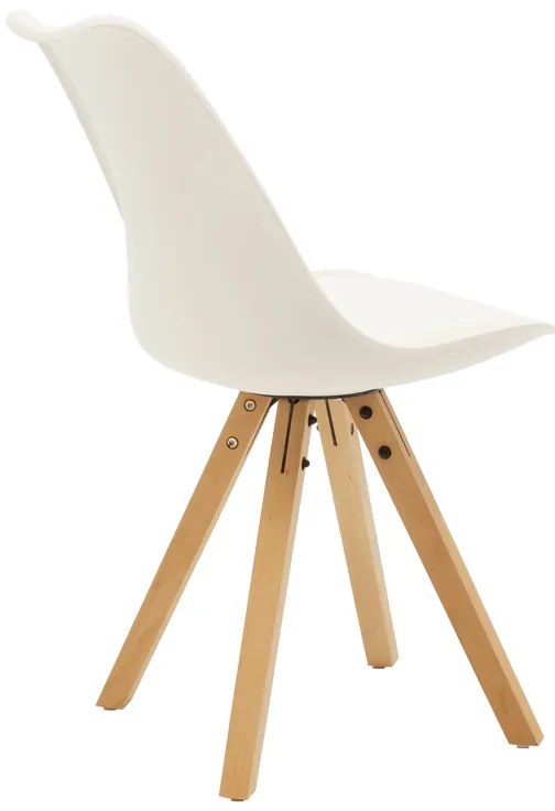 Τραπεζαρία Quana-Caron pakoworld σετ 5τεμ γυάλινο 8χιλ διάφανο - λευκό πόδι 120x70x75εκ