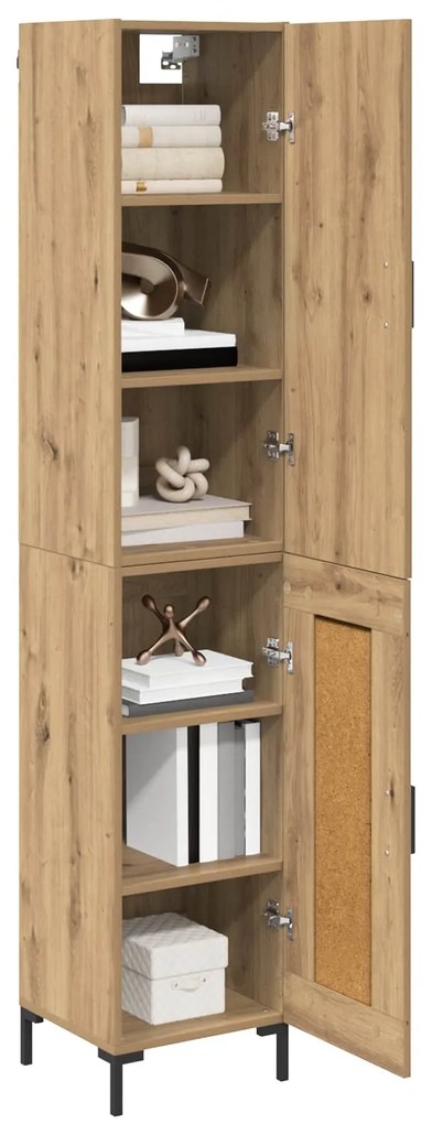 vidaXL Highboard Artisan Oak 69,5 x 34 x 180 εκ. Επεξεργασμένο ξύλο