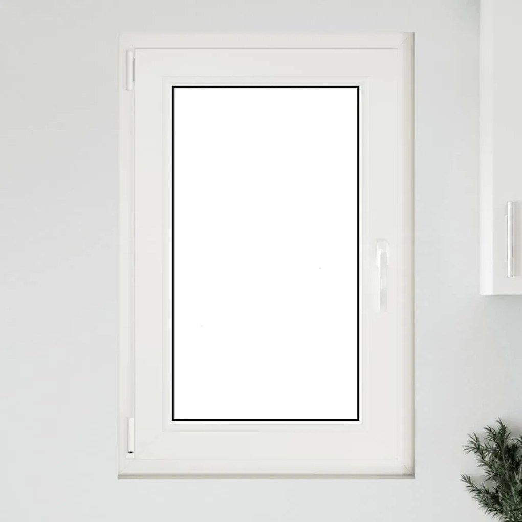 vidaXL Παράθυρο Υπογείου "RISOR" 60x100 εκ. Ανακλινόμενο & Περιστρεφόμενο DIN Αριστερό Ανθρακί