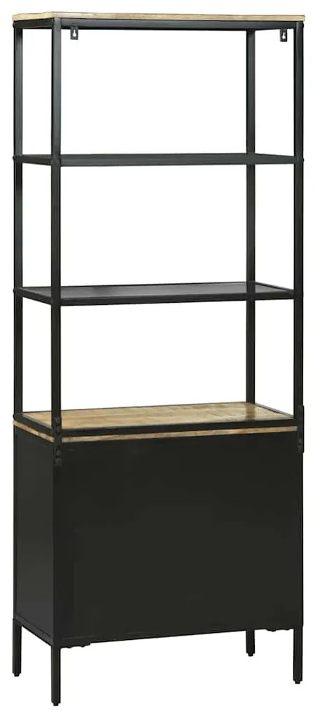 vidaXL Highboard με συρτάρι Καφέ 70 x 35 x 180 εκ. Στερεό ξύλο μάνγκο