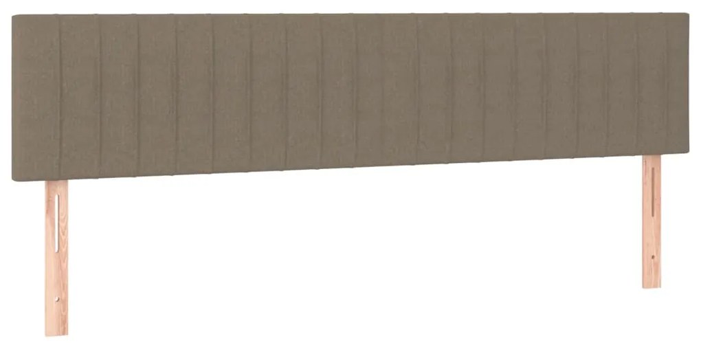 ΚΡΕΒΑΤΙ BOXSPRING ΜΕ ΣΤΡΩΜΑ &amp; LED TAUPE 120X190 ΕΚ. ΥΦΑΣΜΑΤΙΝΟ 3270264