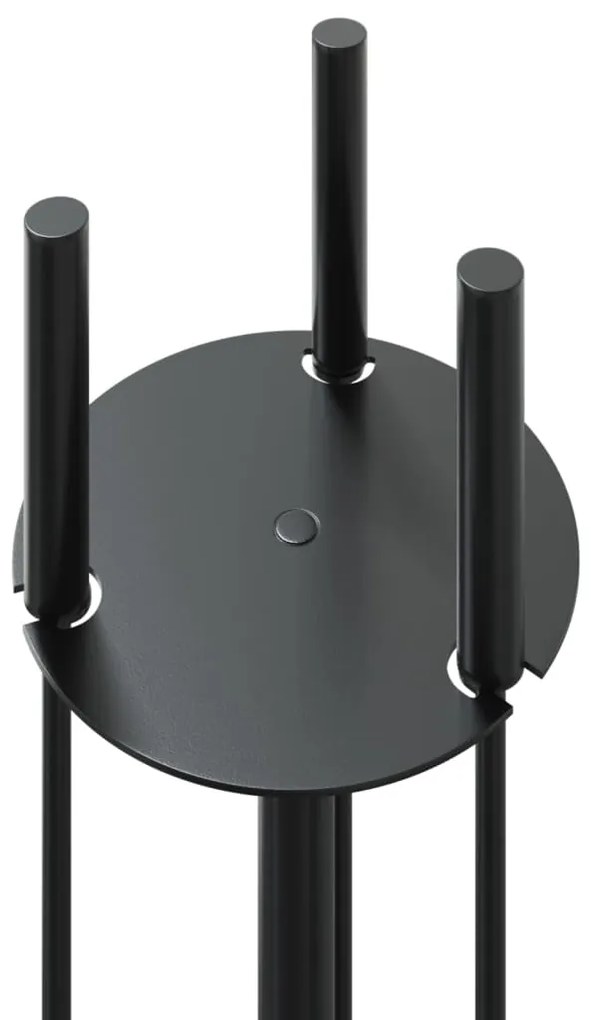 vidaXL Σετ Εργαλείων Τζακιού 4 Τεμαχίων 22x59 εκ. Ατσάλινο