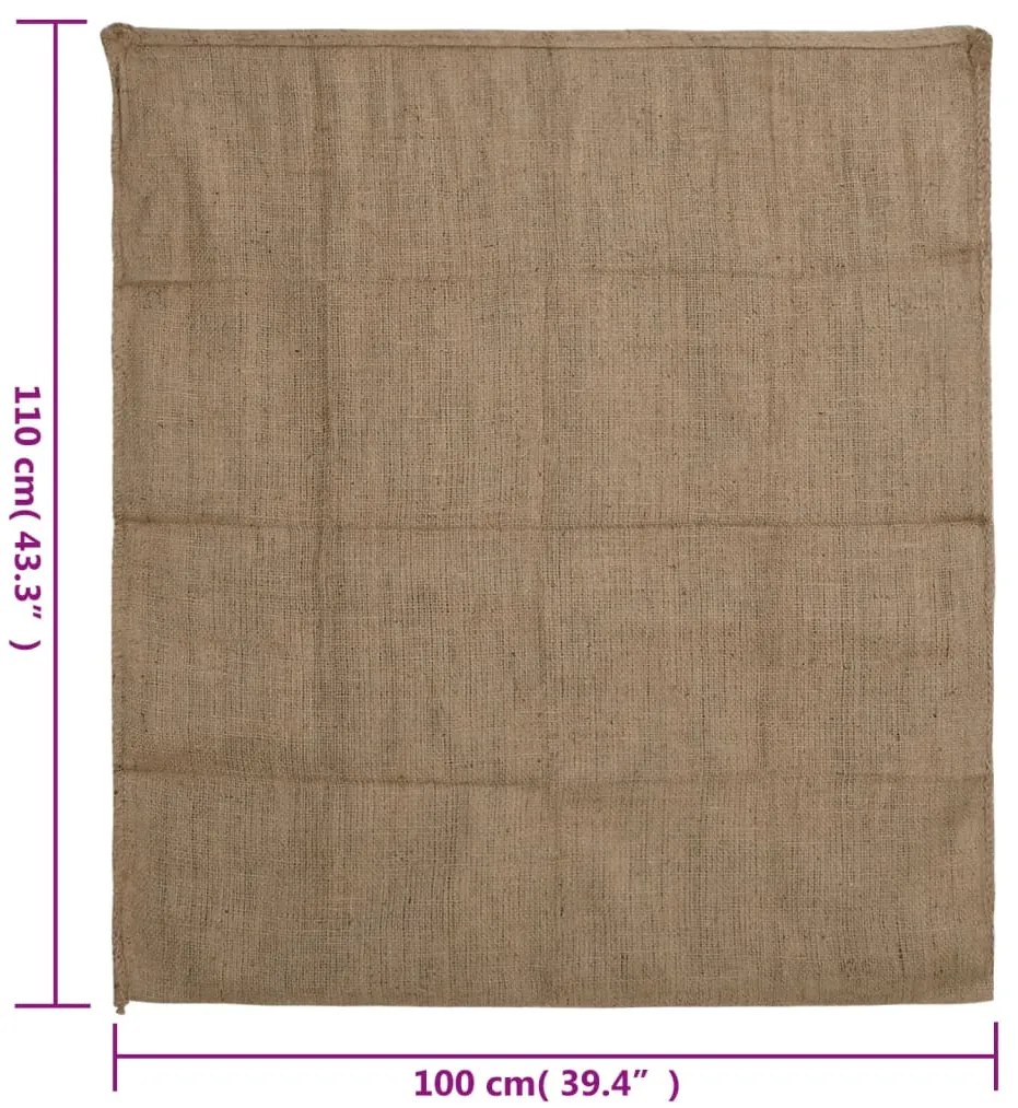 vidaXL Σακούλες από Γιούτα 10 τεμ. 100x110 εκ. 100% Γιούτα 340 γρ./τ.μ.