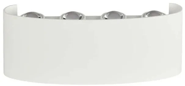 Απλίκα Τοίχου LED 7W 940lm 150° IP65 Up-Down Τετραπλή Άσπρο Φυσικό Λευκό 218618 VTAC-218618-Λευκό 218618