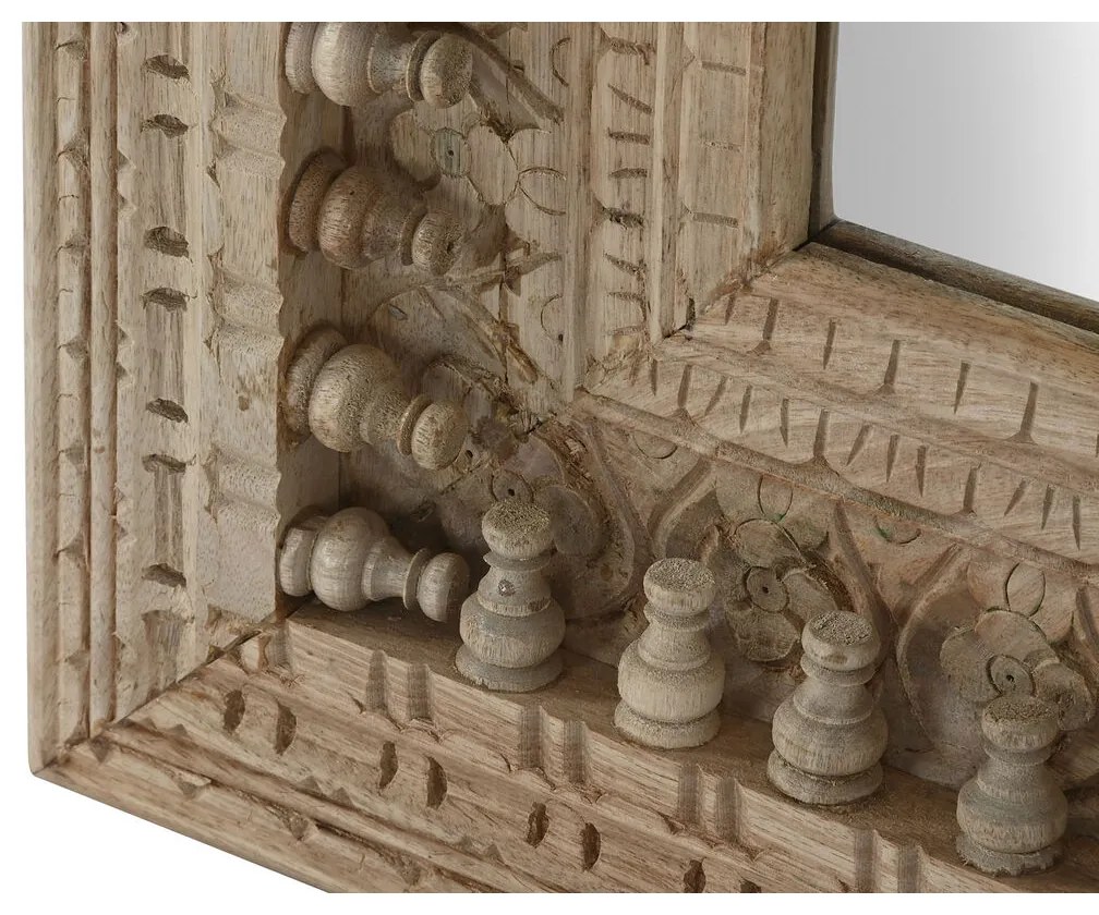 Τοίχο καθρέφτη Home ESPRIT Φυσικό 90 X 4 X 150 cm