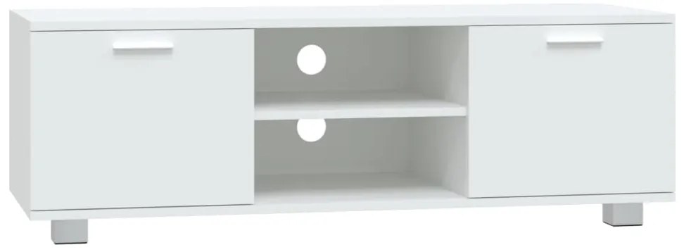 vidaXL Έπιπλο Τηλεόρασης Λευκό 120 x 40,5 x 35 εκ. Επεξεργασμένο Ξύλο