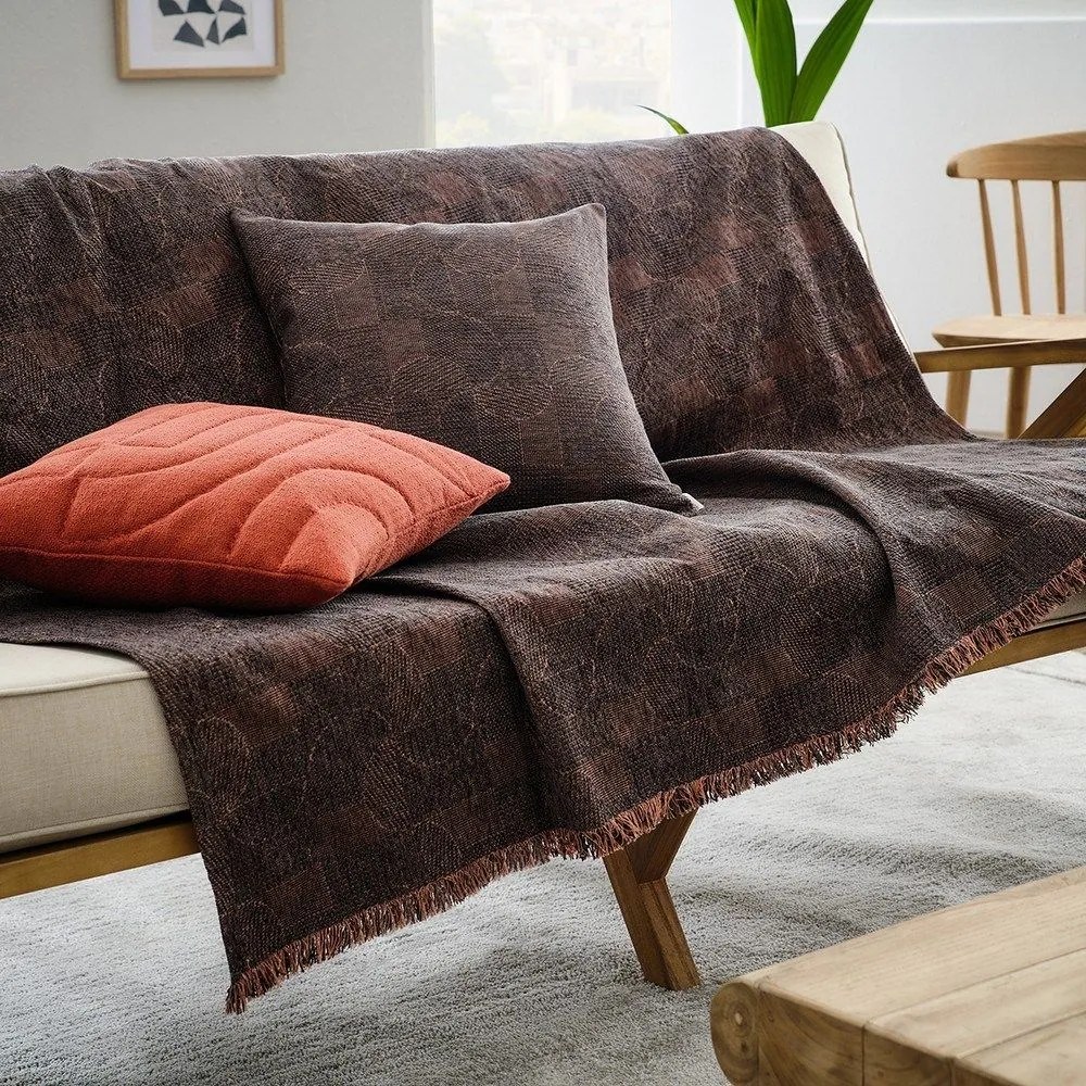 Ριχτάρι Lagertha 317/14 Chilli-Black Gofis Home Τριθέσιο Cotton-Polyester