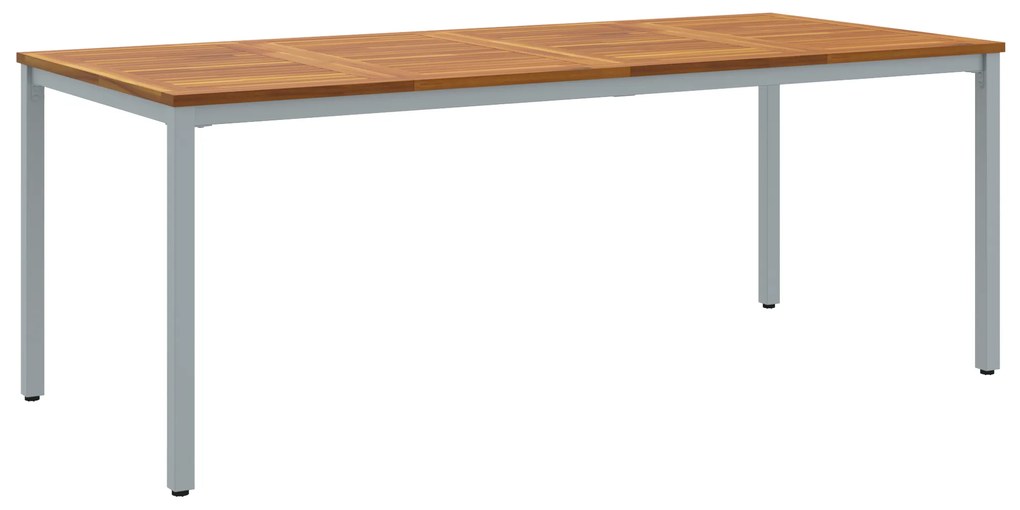 vidaXL Τραπεζάκι Κήπου 200x90x75 εκ. από Μασίφ Ξύλο Ακακίας και Μέταλλο