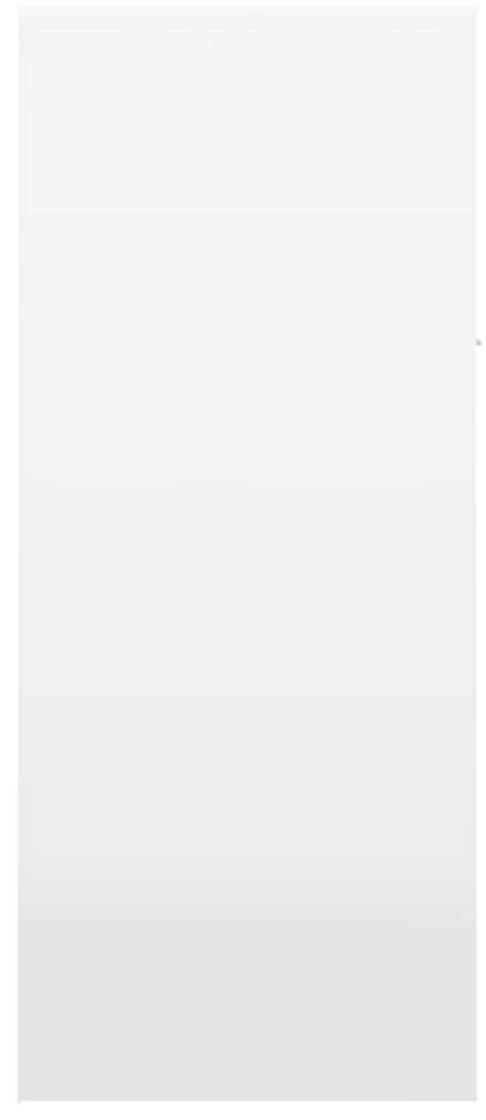 Παπουτσοθήκη Γυαλιστερό Λευκό 60x35x84 εκ. από Μοριοσανίδα - Λευκό