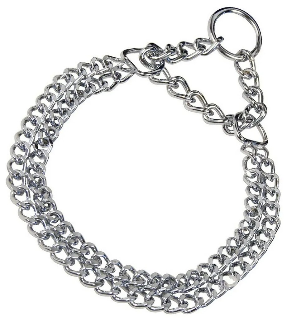 Κολλάρο Σκύλου Hs Sprenger Ασημί 2 mm Διπλή Σύνδεσμοι (50 cm)