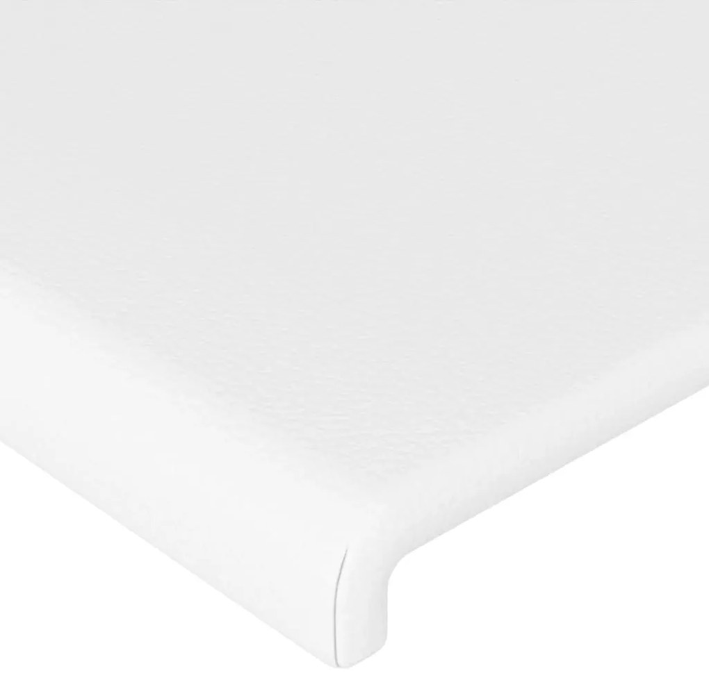 vidaXL Κεφαλάρια Κρεβατιού 2 τεμ. Λευκό 90x5x78/88 εκ.Συνθετικό Δέρμα