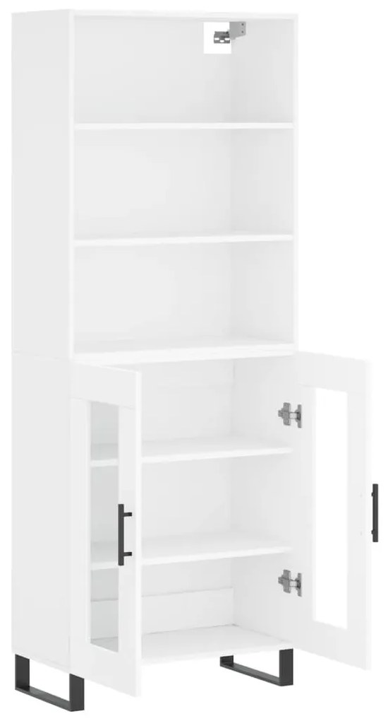 vidaXL Ντουλάπι Λευκό 69,5x34x180 εκ. από Επεξεργασμένο Ξύλο