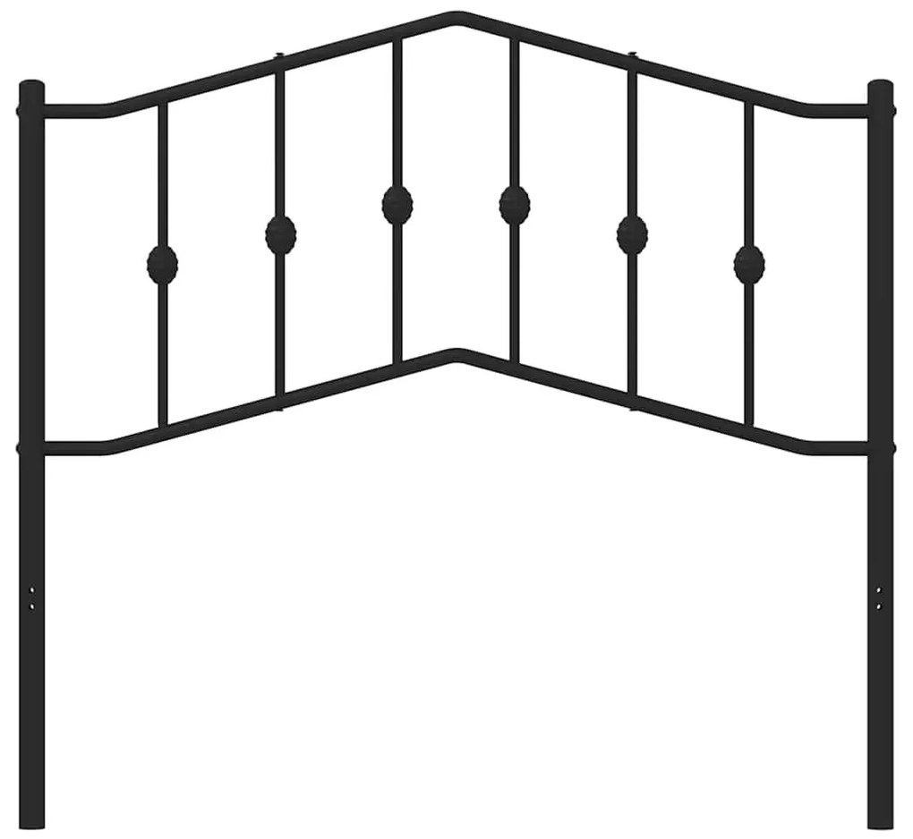 vidaXL Κεφαλάρι Μαύρο 100 εκ. Μεταλλικό