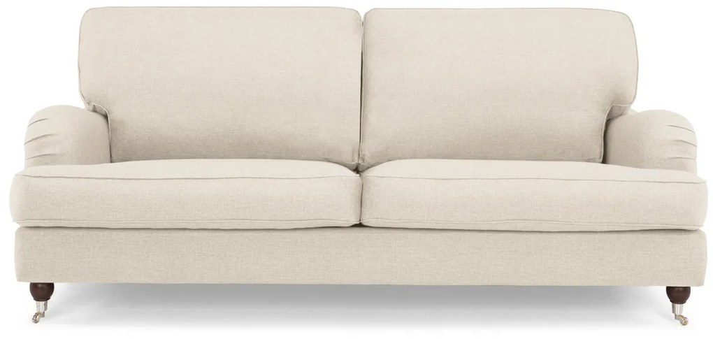 Καναπές Bloomington A106, Μπεζ, 195x95x85cm, Ταπισερί, Πόδια: Ξύλινα, Μεταλλικά