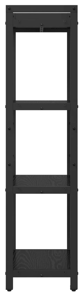 vidaXL Βιβλιοθήκη Μαύρη δρυς 40 x 30 x 118 εκ Επεξεργασμένο ξύλο