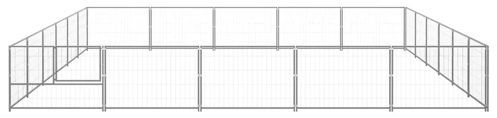 vidaXL Σπιτάκι Σκύλου Ασημί 30 μ² Ατσάλινο