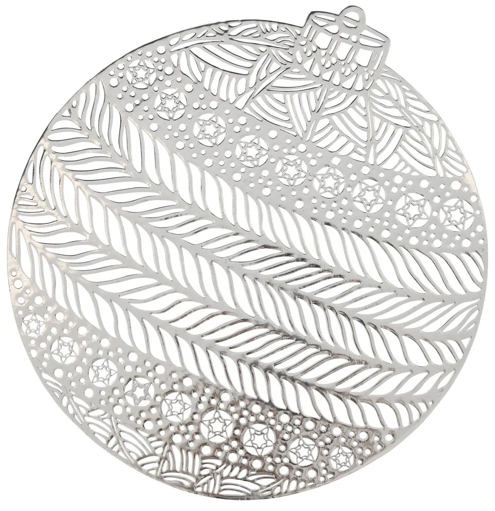 Χριστουγεννιάτικο Σουπλά (Φ38) A-S Ball Silver 191117AR
