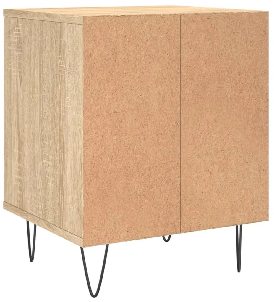 vidaXL Κομοδίνα 2 τεμ. Sonoma Δρυς 40 x 35 x 50 εκ. από Επεξεργ. Ξύλο