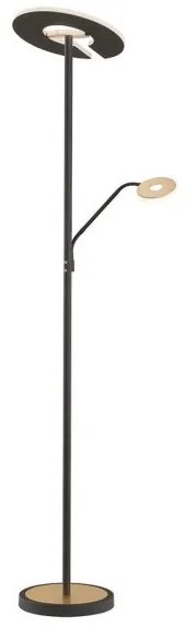 Επιδαπέδιο Φωτιστικό LED 87W Dent Μαύρο-Χρυσό 40466 Fischer Honsel-40466-Μαύρο-Χρυσό 40466