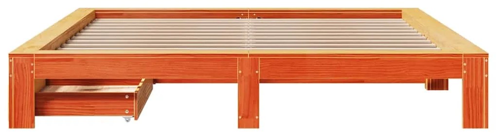 vidaXL Σκελετός Κρεβ. Χωρίς Στρώμα Καφέ Κεριού 180x200 εκ Μασίφ Πεύκο