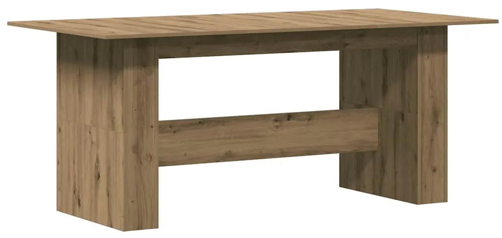 vidaXL Τραπεζαρία Artisan Oak 180x90x76 cm Ξύλινη κατασκευή