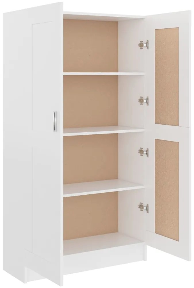 vidaXL Βιβλιοθήκη Λευκή 82,5 x 30,5 x 150 εκ. Επεξ. Ξύλο